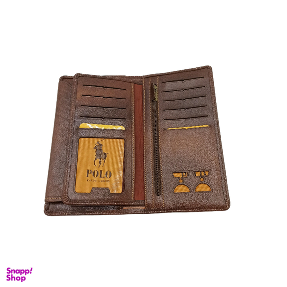کیف پول چرم مردانه مدل کتابی کد 203