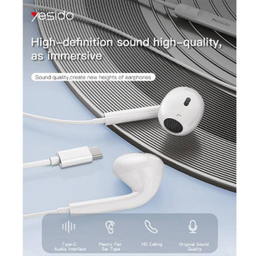 هندزفری باسیم یسیدو مدل YH38 Type-C طول 1.2 متر