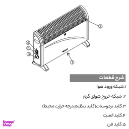 بخاری برقی آبسال مدل 341F