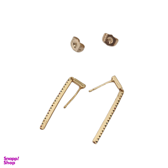 گوشواره زنانه وای اس ایکس مدل مستطیل میناکاری کد 12
