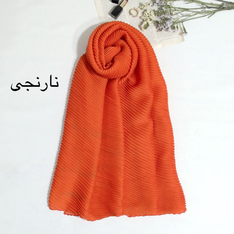 شال ساده پلیسه طرح آرمیتا کد ana9503