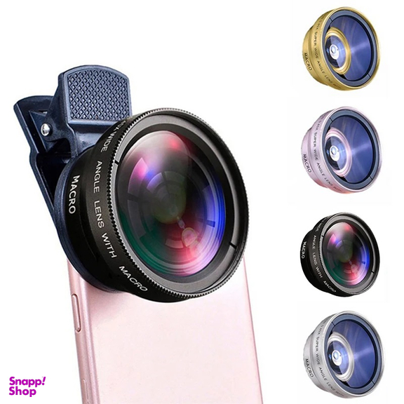 لنز دوربین گوشی موبایل تیراکس مدل Apexel 0.45X Wide-Angle And 12.5X Macro Lens بسته 2 عددی