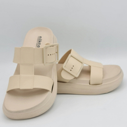 صندل زنانه نیکتا مدل تک سگک کد 731 رنگ نسکافه ای