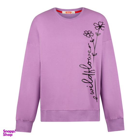 سویشرت زنانه مادر مدل هانا رنگ بنفش