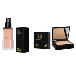 کرم پودر لی لی نایت شماره N15 به همراه پنکیک لی لی نایت شماره N406 مجموعه 2 عددی