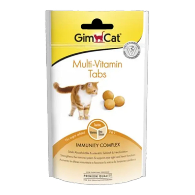 قرص مولتی ویتامین گربه جیم کت مدل Tabs Multi Vitamin وزن 40 گرم