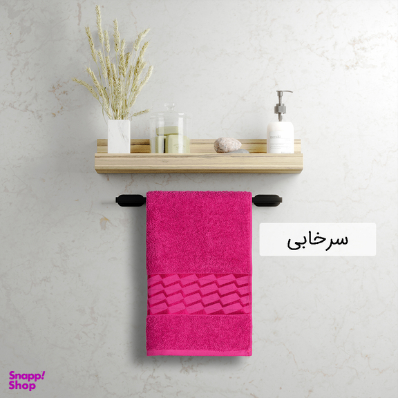 حوله دستی دنیز طرح آرتا سایز 40×80 سانتی متر