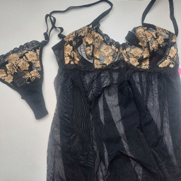 لباس خواب زنانه برتا مدل 2200MZ رنگ مشکی