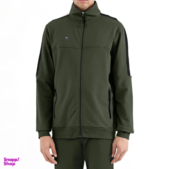 سویشرت ورزشی مردانه مدل GD-17189169 رنگ سبز تیره