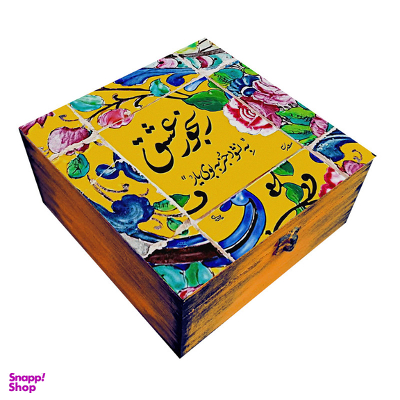جعبه هدیه مدل سنتی طرح کاشی کد WB129