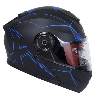 کلاه کاسکت فک متحرک ردلاین مدل 937 Blue X به همراه کاور