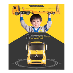 ماشین بازی کنترلی دابل ای مدل Mercedes Benz Arocs Flat Bed Trailer