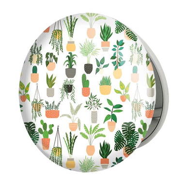 آینه جیبی خندالو طرح کاکتوس مدل تاشو کد 25491