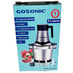 خردکن دوکاسه گوسونیک مدل GS-6187