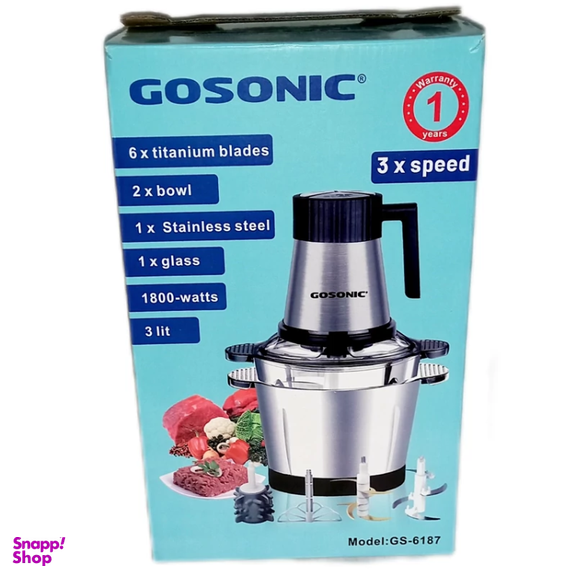 خردکن دوکاسه گوسونیک مدل GS-6187