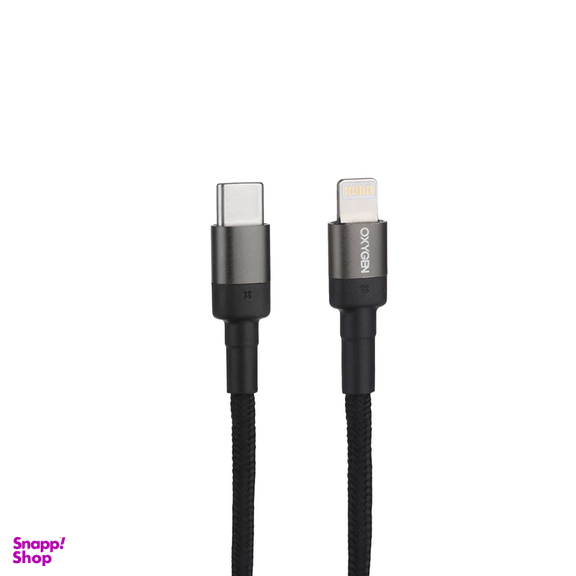 کابل دیتا USB به Lightning اکسیژن مدل LX1 طول 1 متر