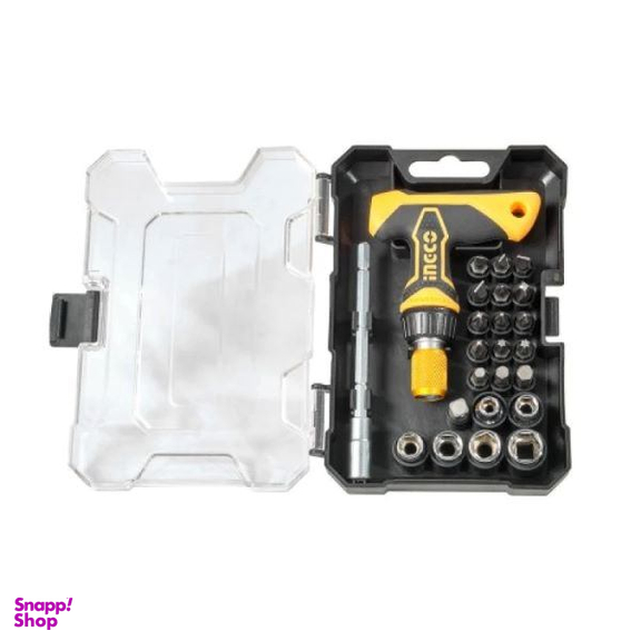 پیچ گوشتی و سری پیچ گوشتی و بکس اینکو کد HKSDB0188 بسته 24 عددی