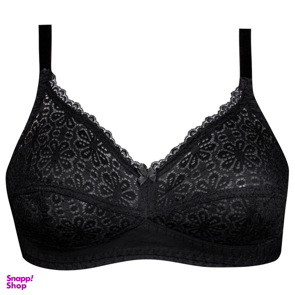 سوتین زنانه لین مدل بدون فنر کد 4680-406 رنگ مشکی