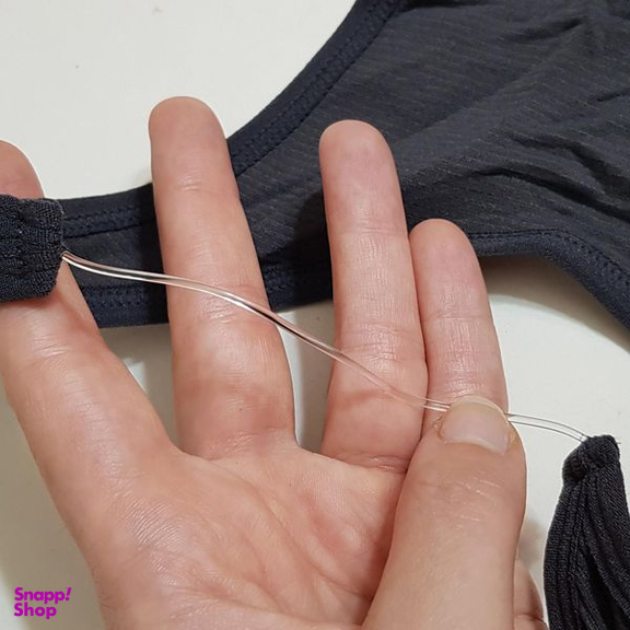 کراپ تاپ زنانه ماییلدا مدل بند سیلیکونی پددار کد 4980 رنگ خاکستری تیره