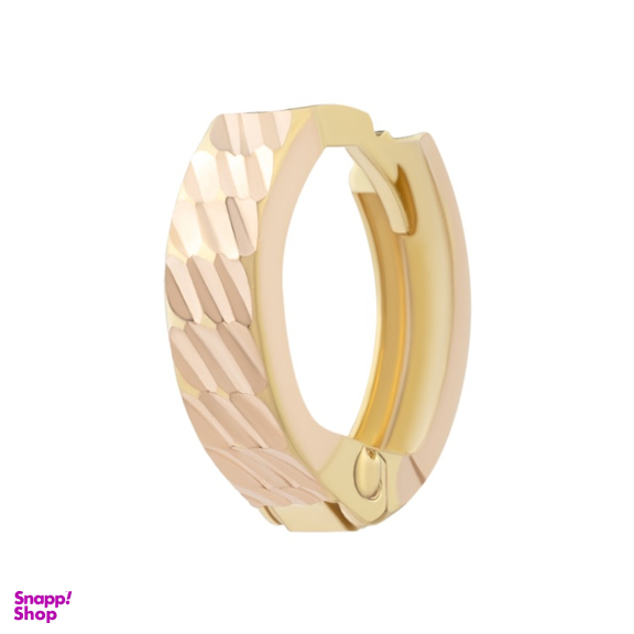 گوشواره طلا 18 عیار زنانه داریم طرح آکوا تراش