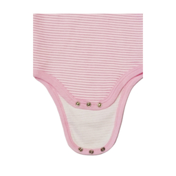 بادی آستین کوتاه نوزادی مدل 6222 رنگ صورتی