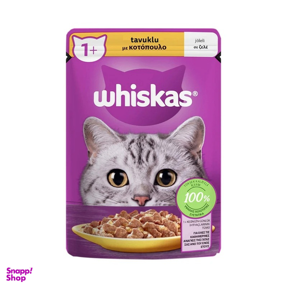 پوچ گربه ویسکاس مدل Chicken وزن 85 گرم