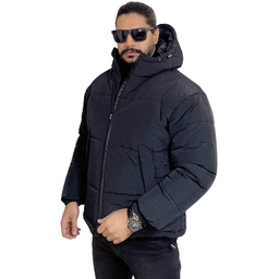 کاپشن مردانه مدل باکسی کد 2 رنگ مشکی