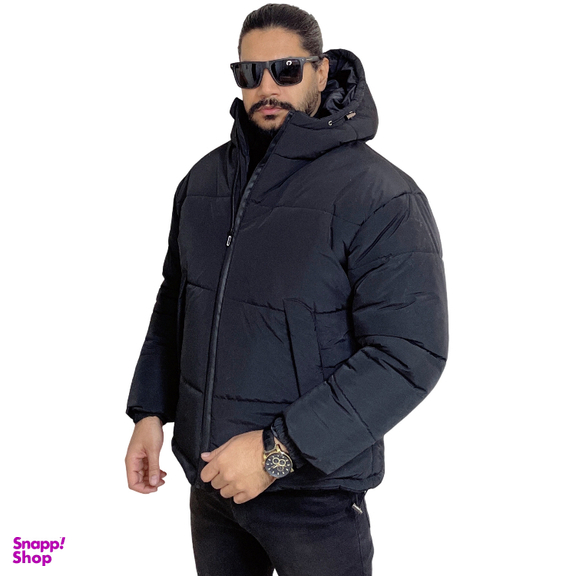 کاپشن مردانه مدل باکسی کد 2 رنگ مشکی