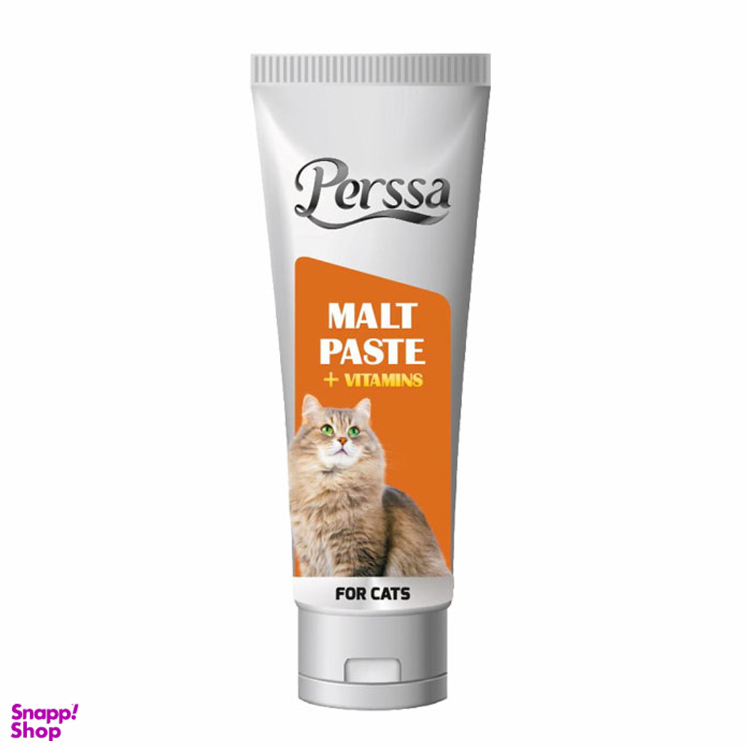 خمیر مالت گربه پرسا مدل malt+vitamin وزن 100 گرم