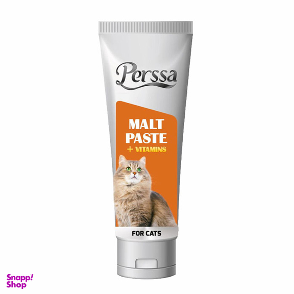 خمیر مالت گربه پرسا مدل malt+vitamin وزن 100 گرم
