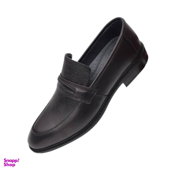 کفش رسمی مردانه چرم ریباری مدل E16 رنگ مشکی