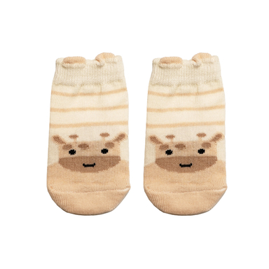 جوراب نوزادی دوازده مدل گاو رنگ کرم