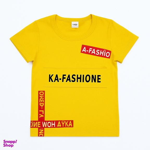 تیشرت بچگانه کد 8671 رنگ زرد