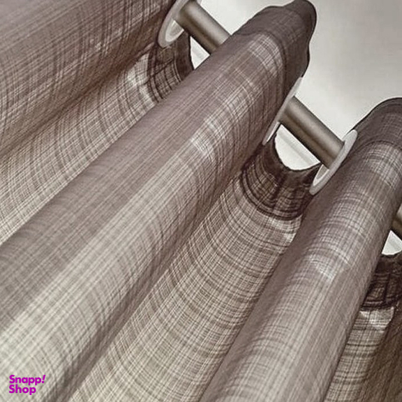 پرده فوروارد مدل FCLT0012 حریر نازلی مجموعه دو عددی سایز 280 × 150 سانتی متر