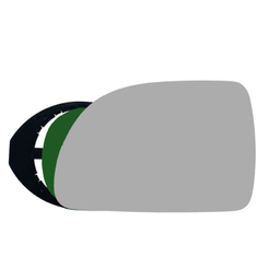 شیشه آینه جانبی چپ خودرو کالانیکس مدل SHIS-TIBAL-10932 مناسب تیبا به همراه قاب و چسب