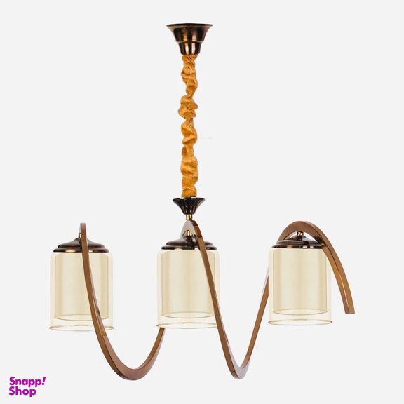 لوستر سه شعله نورهام مدل فنرى ۳