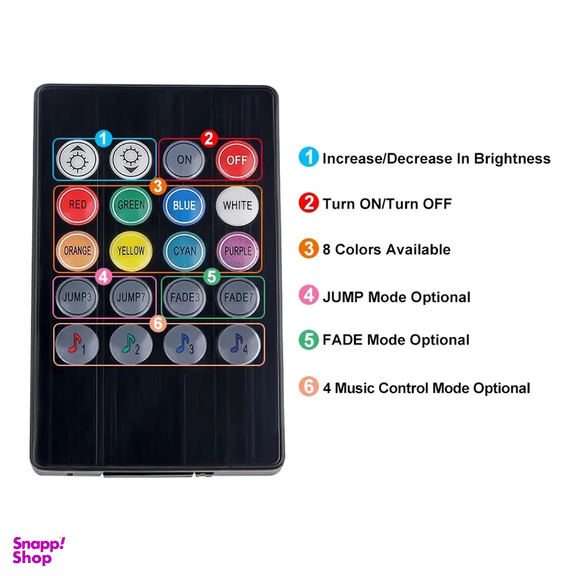 کیت نورپردازی داخل خودرو اتمسفر مدل COLORFUL7