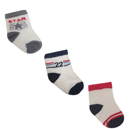 جوراب ساق کوتاه نوزادی لاندنی مدل Z-940 مجموعه 3 عددی