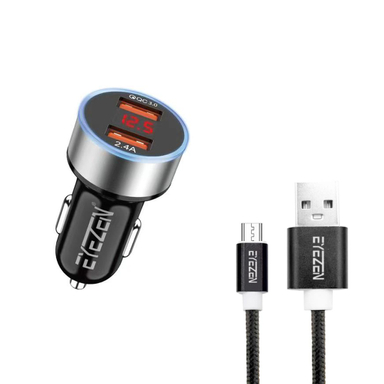 شارژر فندکی 18 وات اِیزن مدل EC-C4 به همراه کابل MicroUSB