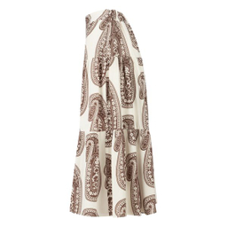 دامن زنانه سرژه مدل 210194 کمردار رنگ قهوه ای