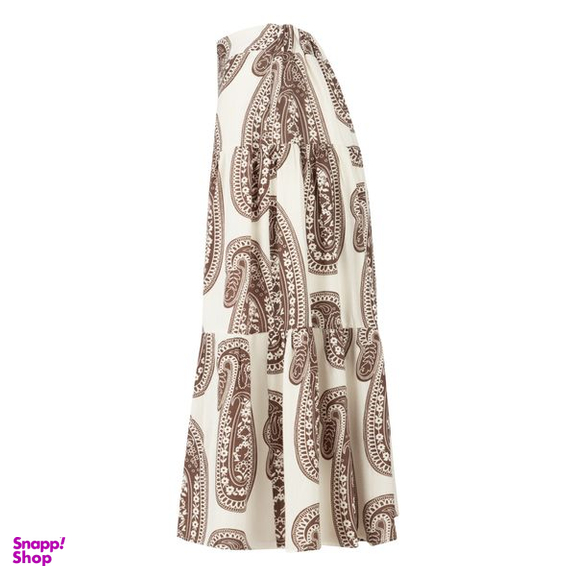 دامن زنانه سرژه مدل 210194 کمردار رنگ قهوه ای