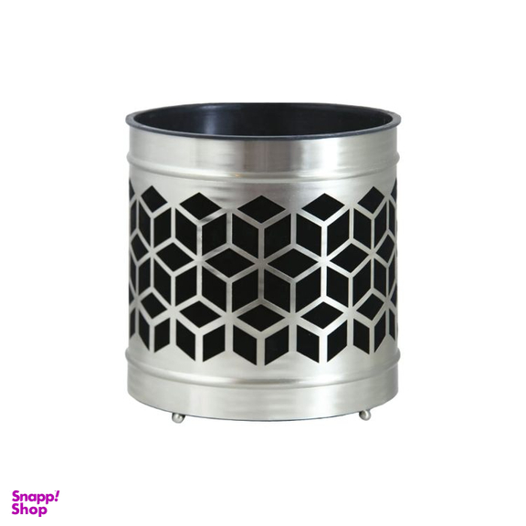 سطل زباله استوانه مدل مکعب نیکل سالینو کد N-571