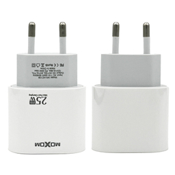شارژر دیواری 25 وات موکسوم مدل MX-HC139 به همراه کابل تبدیل usb-C