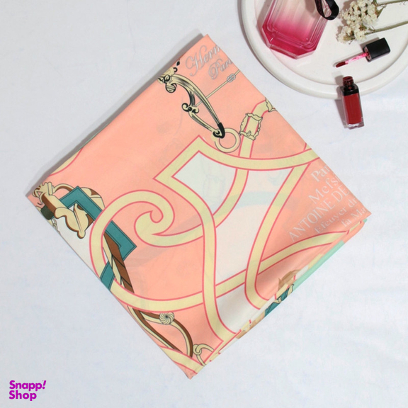 روسری زنانه آنالیا مدل ابریشم دور دست دوز کد 6057