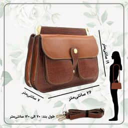 کیف زنانه طرح چرم طبیعی کروکو مدل fateh 116/2