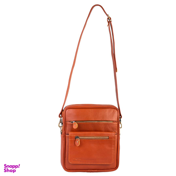 کیف دوشی چرم طبیعی مردانه آروین چرم کد AR-124