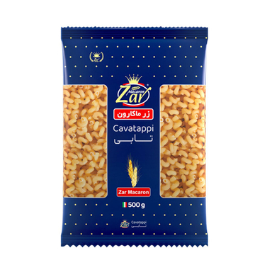 ماکارونی تابی زر ماکارون وزن 500 گرمی