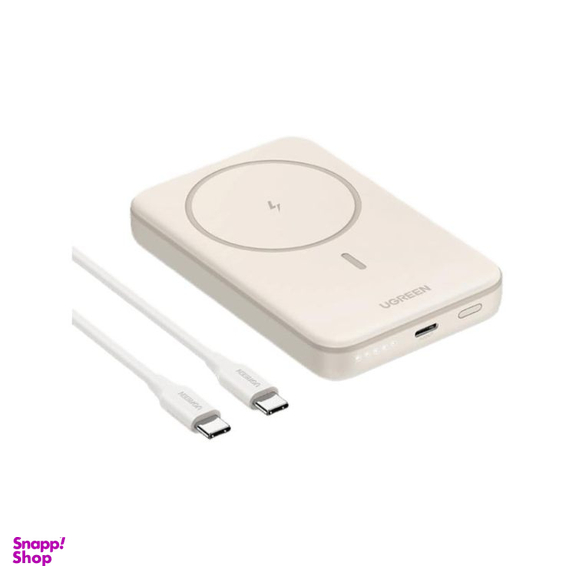 پاوربانک مغناطیسی یوگرین مدل PB561 کد 25208 ظرفیت 10000 میلی آمپر ساعت به همراه کابل Type-C