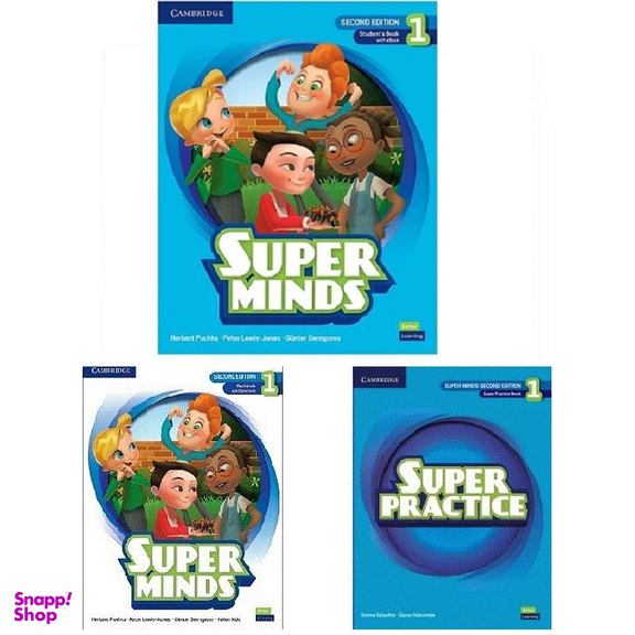 کتاب Super Minds 2nd Edition 1 Super Practice Book+SB+WB اثر جمعی از نویسندگان انتشارات کمبریج