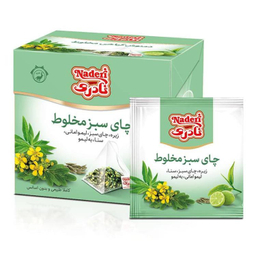 چای سبز مخلوط نادری وزن 72 گرم